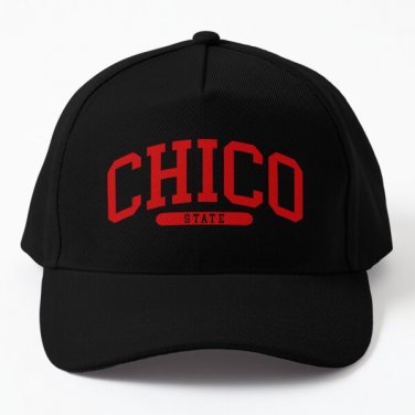 Chico State College Font Curved Baseball Cap Hat Printed Czapka Casquette