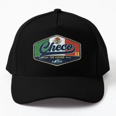 Checo Perez Mexico Racing Badge Baseball Cap Hat Hip Hop Black Casquette