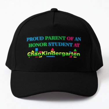 Chao Kindergarten Honor Student Baseball Cap Hat Czapka Casquette Snapback Printed Black
