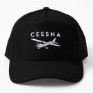 Cessna Baseball Cap Hat Czapka Printed Black Snapback Fish