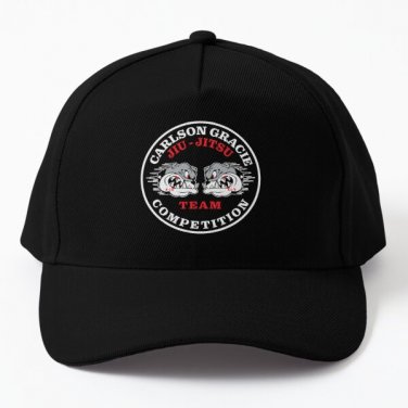 Carlson Gracie Team Logo Competition Baseball Cap Hat Black Casquette Women