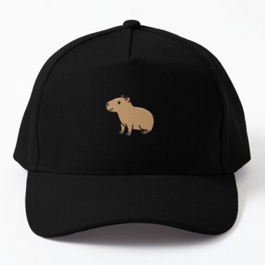 Capybara Baseball Cap Hat Casquette Black Women Snapback Mens