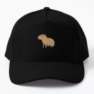 Capybara Baseball Cap Hat Black Printed Hip Hop Casquette