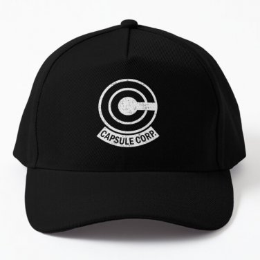 Capsule Corp Retro Logo Baseball Cap Hat Printed Casquette Black Hip Hop Fish