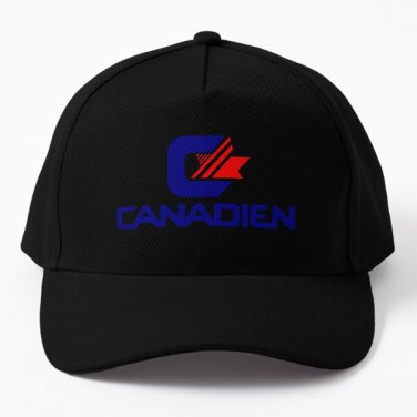 Canadien Retro Ice Hockey Logo Baseball Cap Hat Black Hip Hop Printed Sport