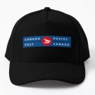 Canada Post Logo Billingual Baseball Cap Hat Printed Snapback Black Casquette