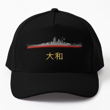 Japanese Battleship Yamato Pacific War With Names Japanese Script Cap Casquette Caps Hat Hood Cap