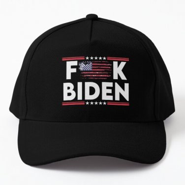 Biden Baseball Cap Hat Printed Czapka Snapback Hip Hop Black Sun