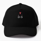 Cute Black Cat with Heart  Kitten Valentine Baseball Cap Hat Casquette Snapback