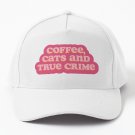 Coffee, cats & True Crime Baseball Cap Unisex Hat Casquette Snapback