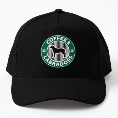 Coffee and Labradors - Dog lovers - Dog mom - Dog dad Baseball Cap Hat Casquette Snapback