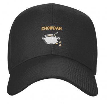 Clam Chowdah National Clam Chowder Day Baseball Cap Hat Casquette Women Black