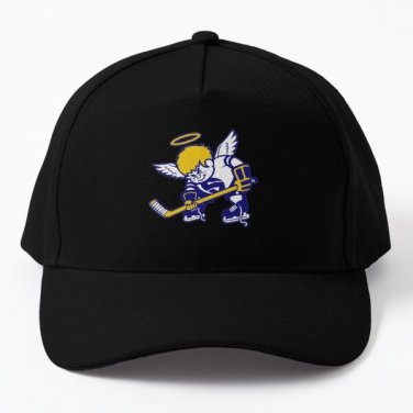 Defunct Hockey Team Minnesota Fighting S Baseball Cap Hat Snapback Black Printed