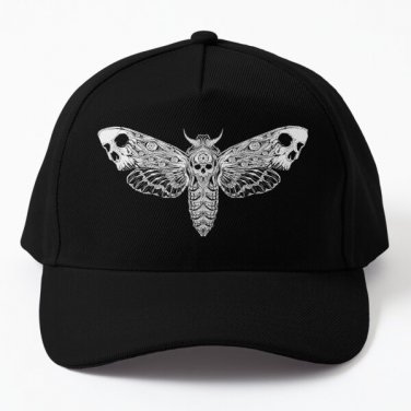 Death Moth Swarm Baseball Cap Hat Women Casquette Snapback Black