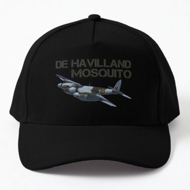 De Havilland Mosquito Aircraft Baseball Cap Hat Printed Hip Hop Casquette