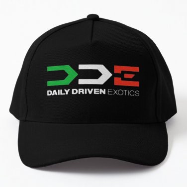 Dde Daily Driven Exotics Baseball Cap Hat Casquette Hip Hop Snapback Black