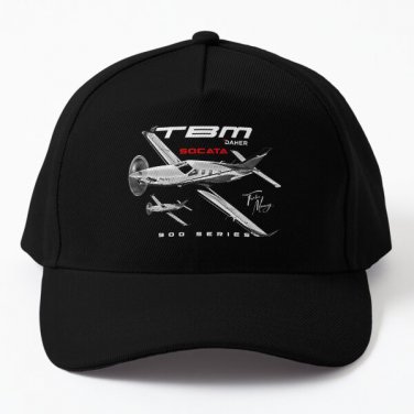 Daher Socata Tbm 900 Series Ga Aviation Baseball Cap Hat Printed Casquette