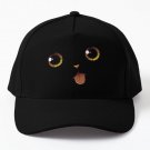 Cute Black Cat Minimalist Tongue By Tobe Baseball Cap Hat Printed Snapback Czapka