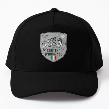 Cortina D Ampezzo Mountain Italy Emblem Baseball Cap Hat Casquette Czapka Printed Hip Hop