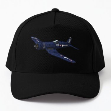 Corsair Vaught F4U Baseball Cap Hat Czapka Black Snapback Hip Hop Casquette