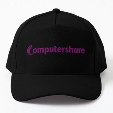 Computershare Logo Baseball Cap Hat Hip Hop Czapka Black Snapback