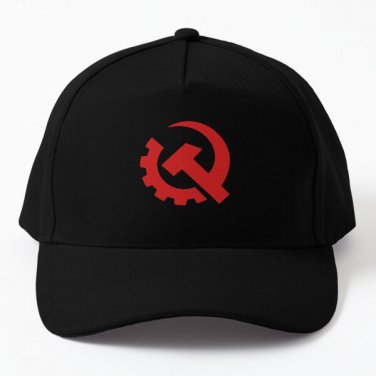 Communist Baseball Cap Hat Hip Hop Printed Black Czapka Casquette