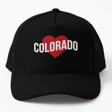 Colorado Love Baseball Cap Casquette Hat Mens Women Black Snapback