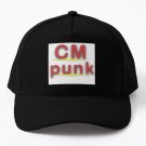Cm Punk Aew Classic Baseball Cap Hat Snapback Black Casquette