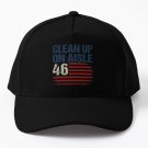 Clean Up On Aisle 46 Anti Biden Baseball Cap Hat Casquette Black Hip Hop