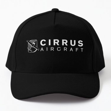 Cirrus Aircraft Logo Baseball Cap Hat Casquette Black Printed