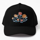 Chrysanthemum Watercolor Pen Pattern Baseball Cap Hat Czapka Snapback Black Hip Hop