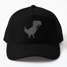 Chrome Dino The Dinosaur Game T Rex Baseball Cap Hat Czapka Hip Hop Black Casquette
