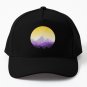 Enby Range Circle (Subtle Non-Binary Flag Landscape) Baseball Cap Hat Casquette Snapback