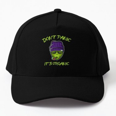 DONT PANIC WEED Cannatees Baseball Cap Unisex Hat Casquette Snapback
