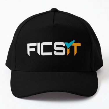Ficsit Baseball Cap Hat Czapka Snapback Printed Casquette
