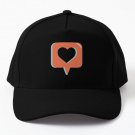 Fic Clique Heart Baseball Cap Hat Printed Czapka Black Hip Hop Casquette
