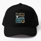 Farrier It Is All Fun And Games Until Som Baseball Cap Hat Black Snapback Czapka Fish