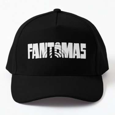 Fantomas Logo Baseball Cap Hat Hip Hop Snapback Black Printed