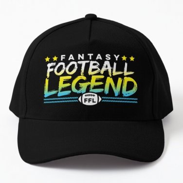 Fantasy Football Legend Ffl Baseball Cap Hat Black Casquette Printed Snapback
