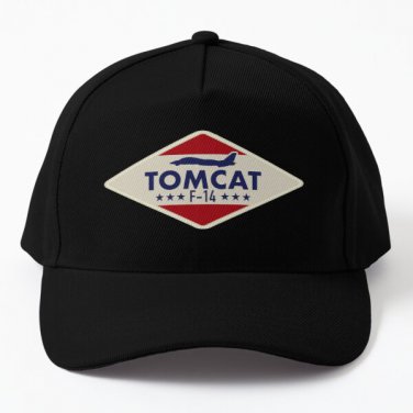 F 14 Tomcat Baseball Cap Hat Hip Hop Black Mens Casquette