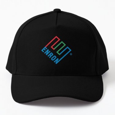 Enron Logo Baseball Cap Hat Snapback Hip Hop Czapka Black Casquette
