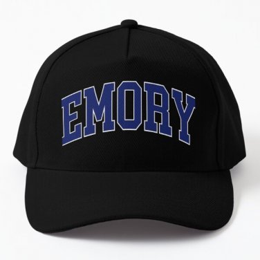 Emory Emory University College Font Cu Baseball Cap Hat Casquette Snapback Black Fish