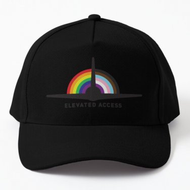 Elevated Access With Text Baseball Cap Hat Black Czapka Snapback Casquette Hip Hop