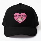 Eat The Rich Frog Baseball Cap Hat Black Casquette Snapback Czapka Fish