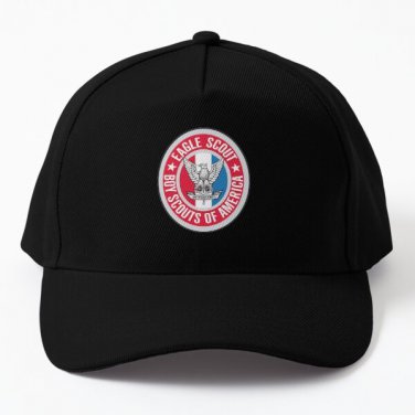 Eagle Scout Badge Baseball Cap Hat Hip Hop Printed Black Czapka Casquette