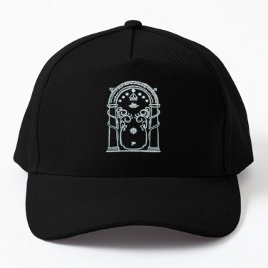 Durins Gate To Moria Glow Baseball Cap Casquette Hat Black Mens Women Hip Hop