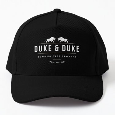 Duke Duke Commodities Brokers Mode Baseball Cap Hat Czapka Black Hip Hop Printed