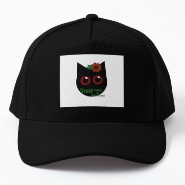 Druid Cat Red Variant Baseball Cap Casquette Hat Mens Women Snapback