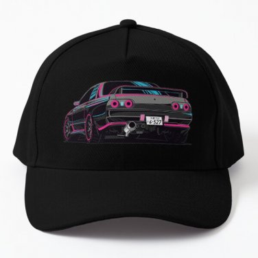 Drifter Skyline R32 Gtr Nissan Baseball Cap Hat Black Hip Hop Printed Sport