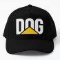 Dog Caterpillar Logo White Text Baseball Cap Hat Czapka Snapback Black Printed